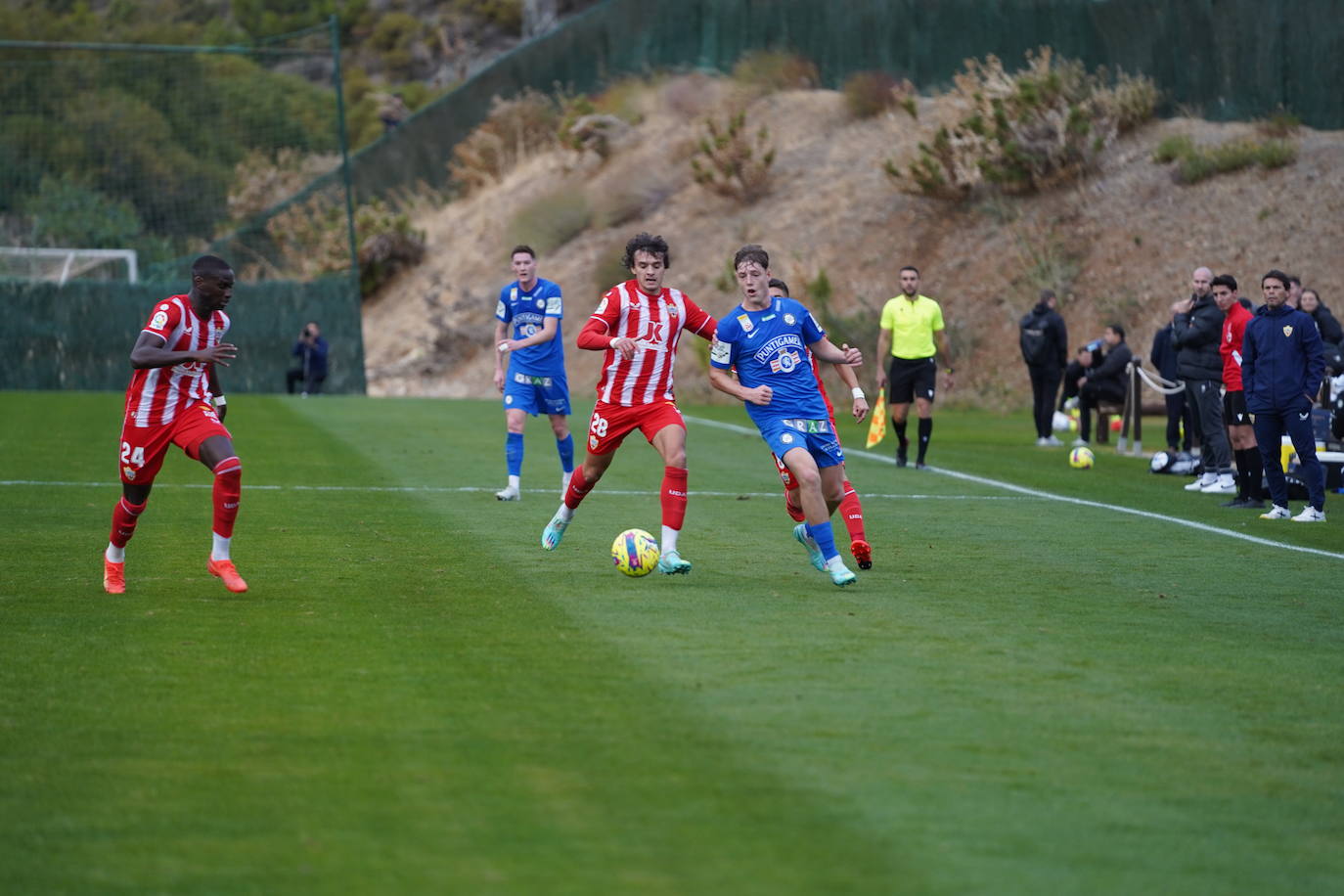 Las mejores imágenes del amistoso disputado entre el cuadro de Rubi y el conjunto austriaco.