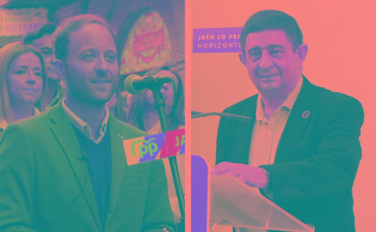 Los líderes provinciales del Partido Popular y del PSOE, que se la juegan en mayo. 