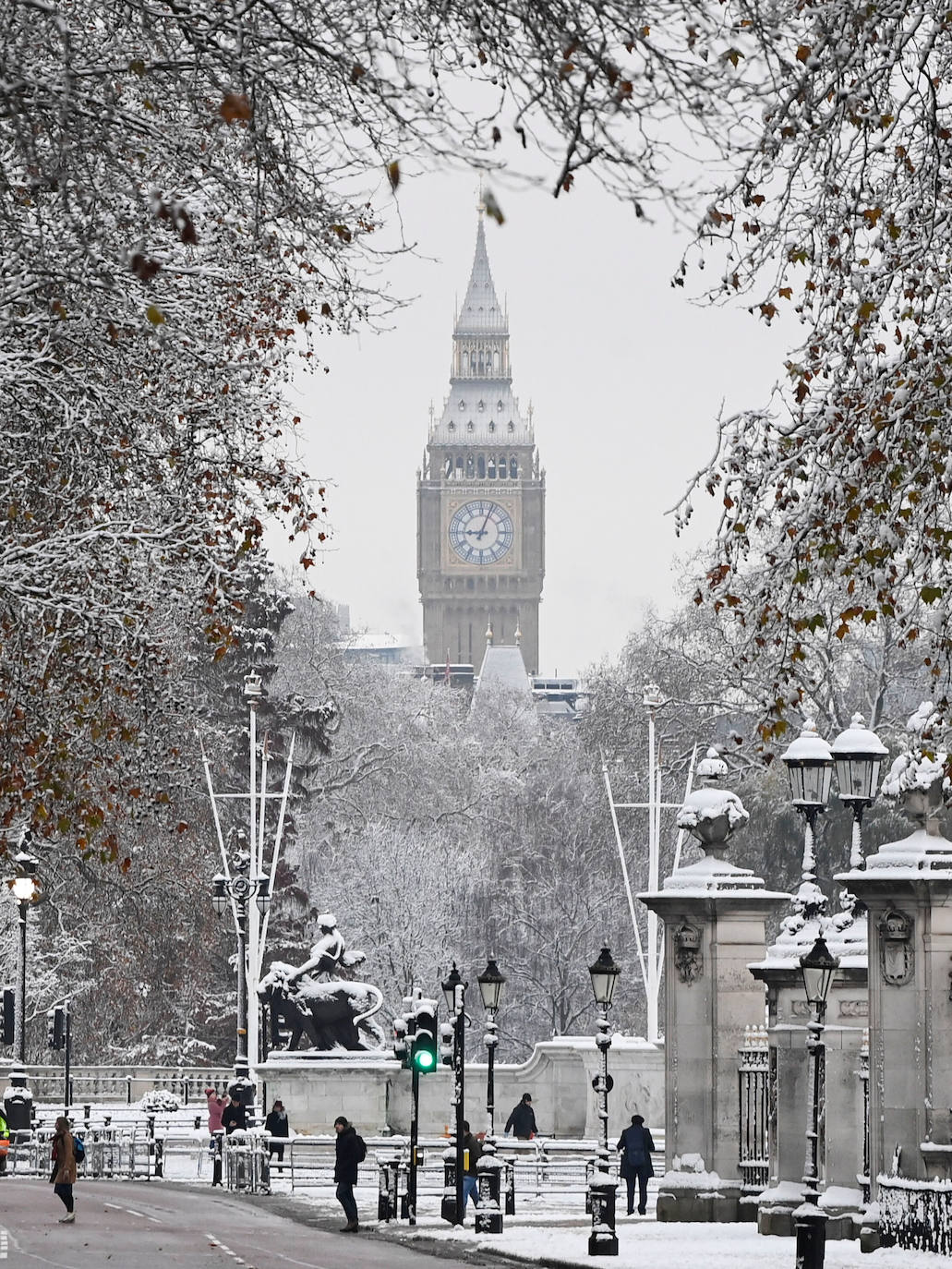 Fotos: Espectacular nevada en Londres