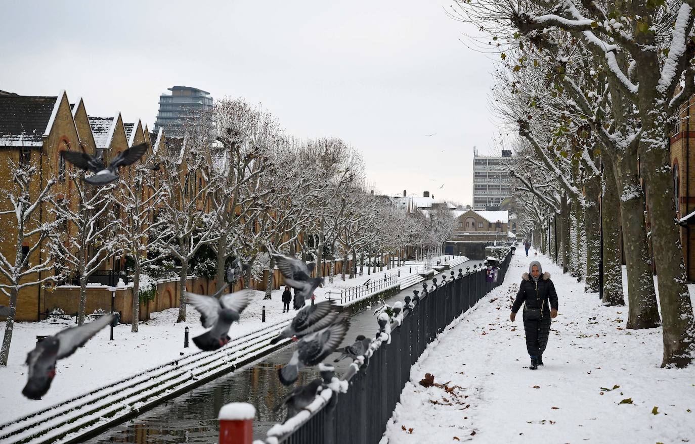 Fotos: Espectacular nevada en Londres