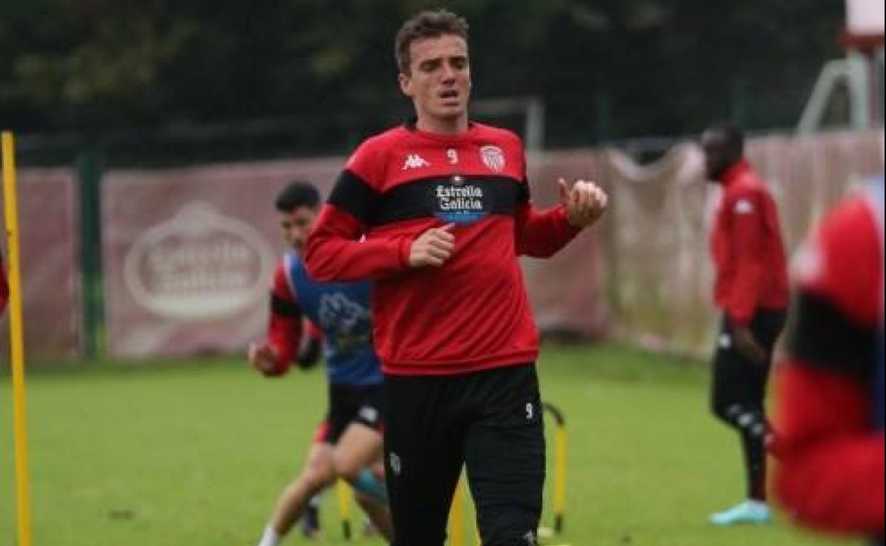 Manu Barreiro, durante un entrenamiento reciente. 