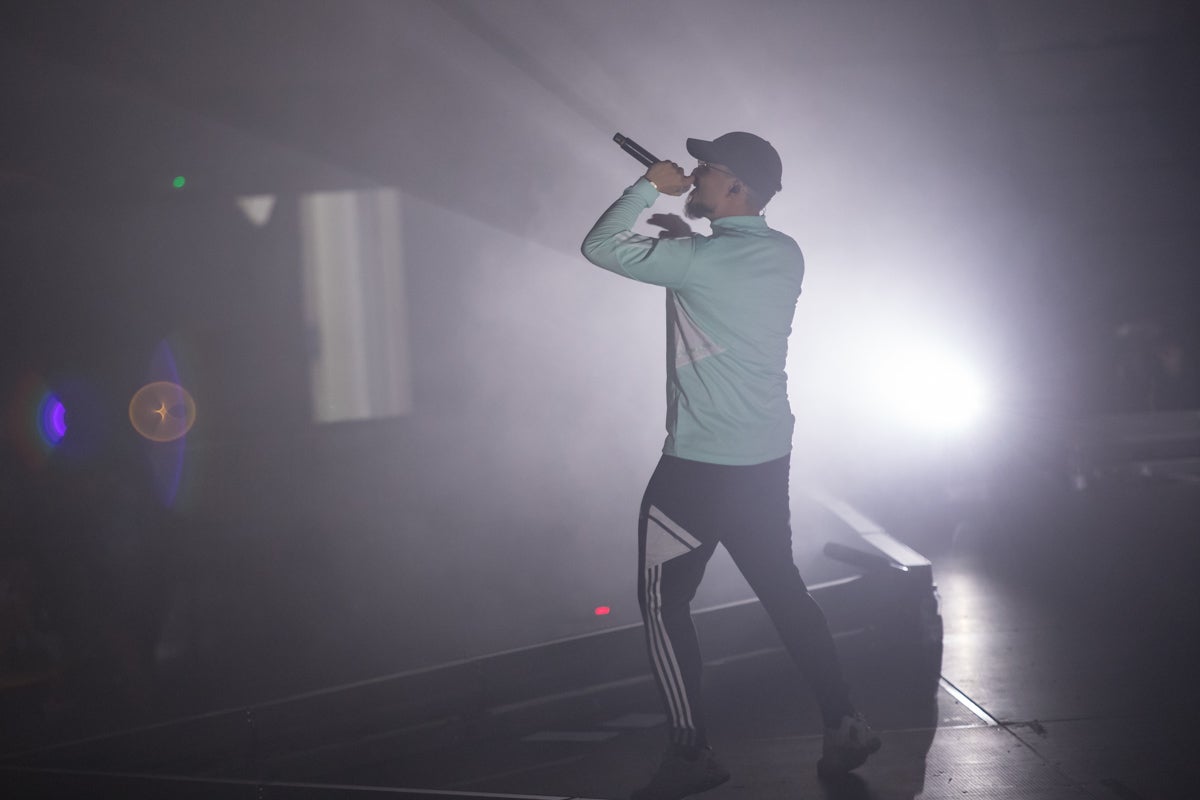 Momento del primer concierto de Dellafuente en el Palacio de Deportes.