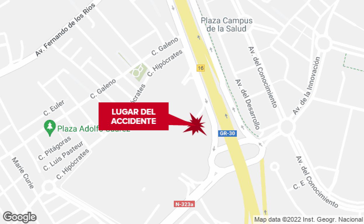 Lugar donde se ha producido el accidente. 