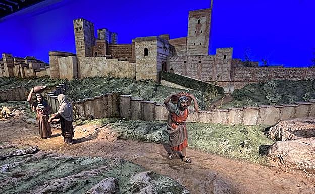 La Alhambra, presente en el belén de la Diputación de Valladolid.