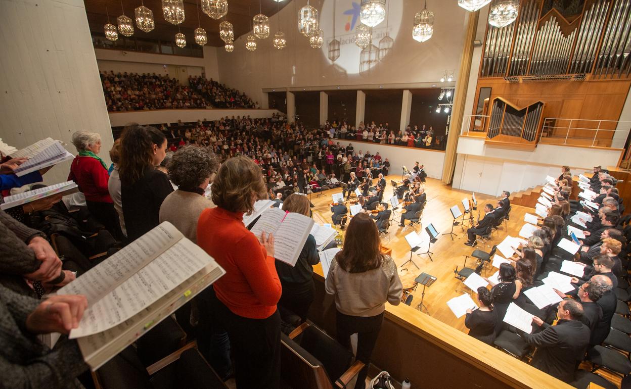 Un momento de la interpretación compartida.
