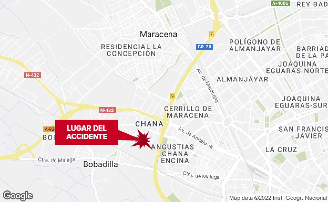 Localización del accidente.