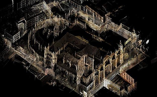 Visión inédita de la Catedral gracias a la digitalización en 3D. 