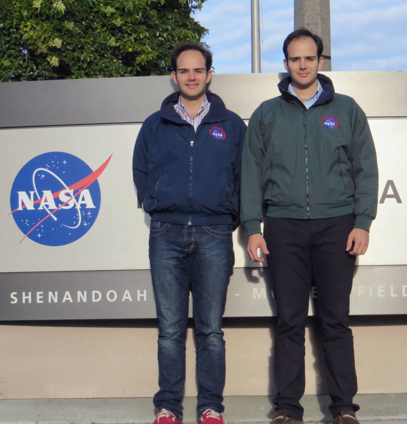 Los hermanos Chiachío, hace diez años, en su estancia en la NASA.