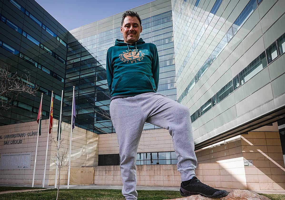Miguel Ángel Roldán, durante la I Jornada Atención a la Esclerosis Lateral Amiotrófica.