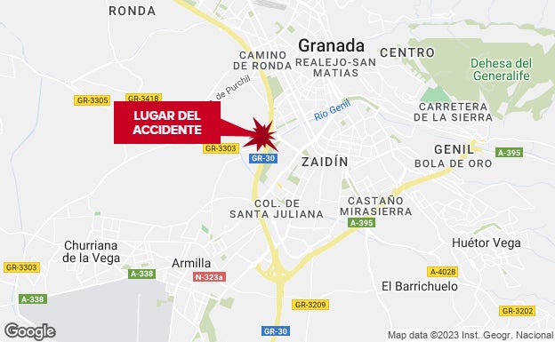 Lugar del accidente.