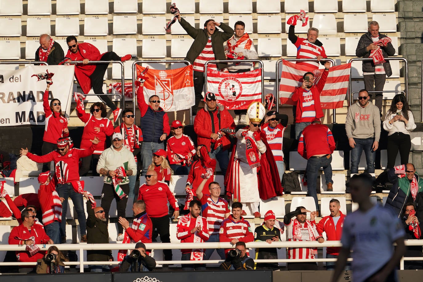 El Burgos-Granada, a pie de campo