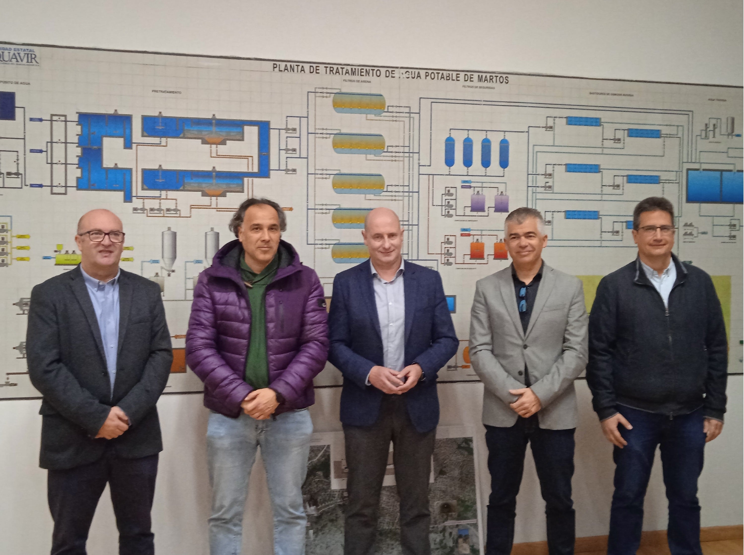 José Luis Hidalgo, Emilio Torres, José María Mercado, Manuel Anguita y Javier Chica.