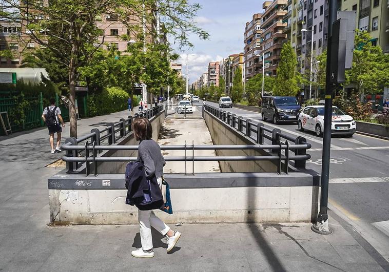 El aparcamiento de Ronda, con el acceso construido.