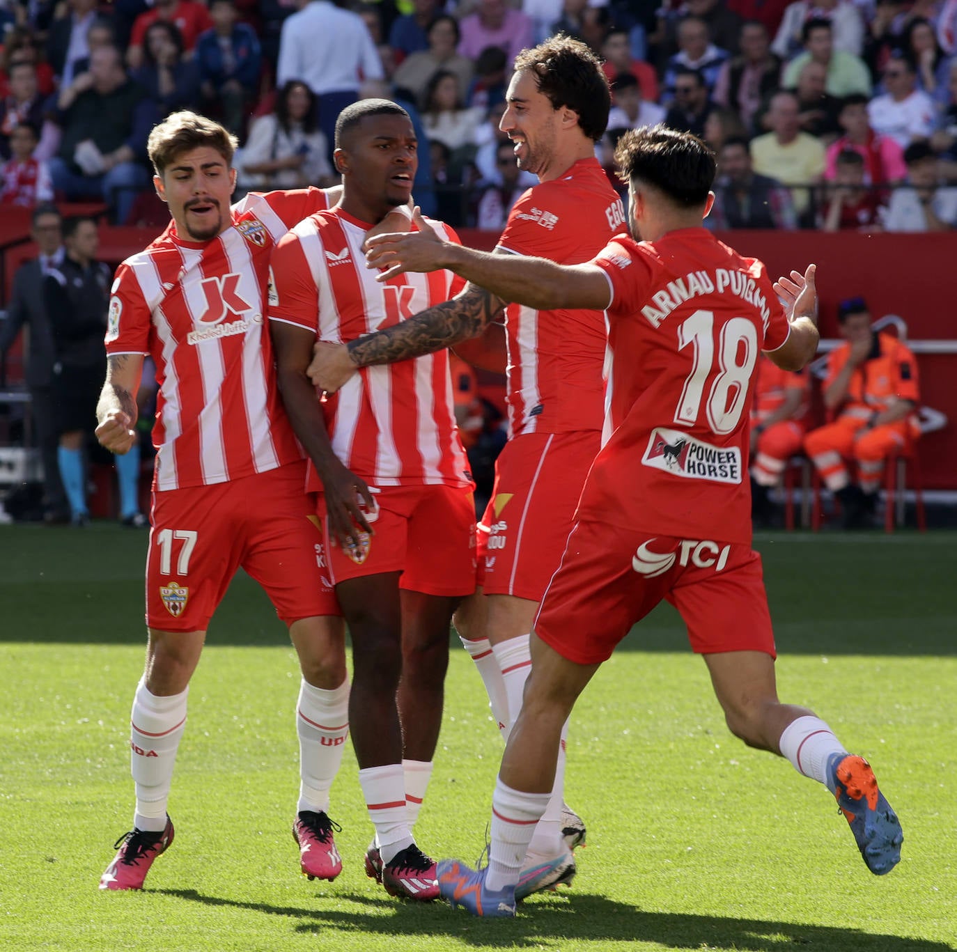 Las imágenes de la derrotas del Almería ante el Sevilla