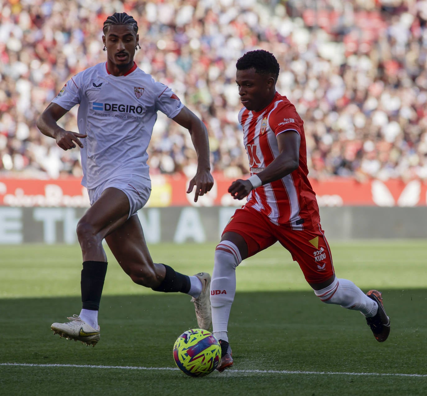 Las imágenes de la derrotas del Almería ante el Sevilla