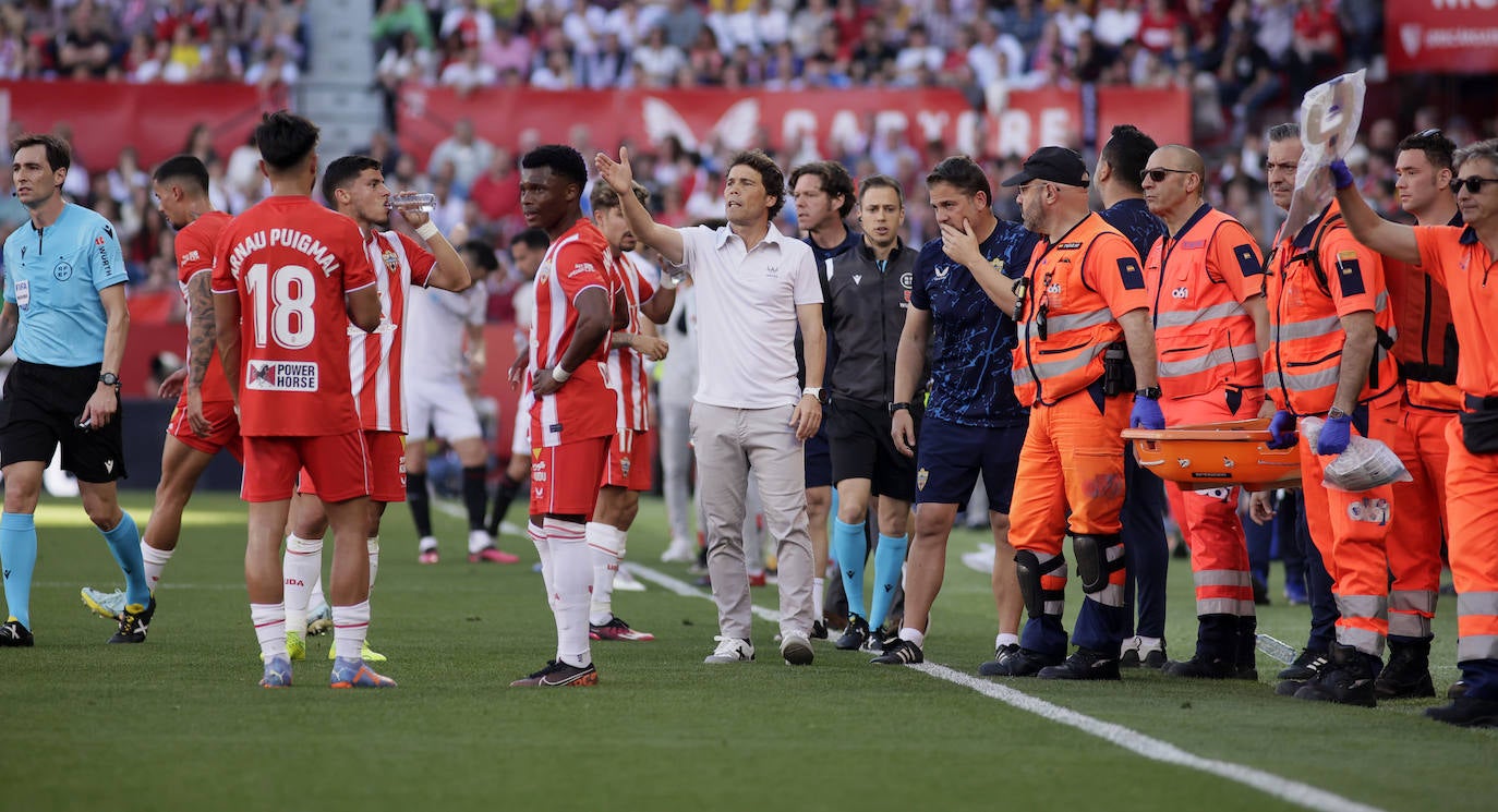 Las imágenes de la derrotas del Almería ante el Sevilla