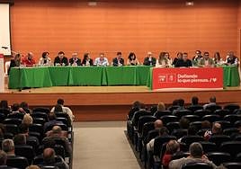 Reunión del comité provincial socialista, este martes en Ifeja.