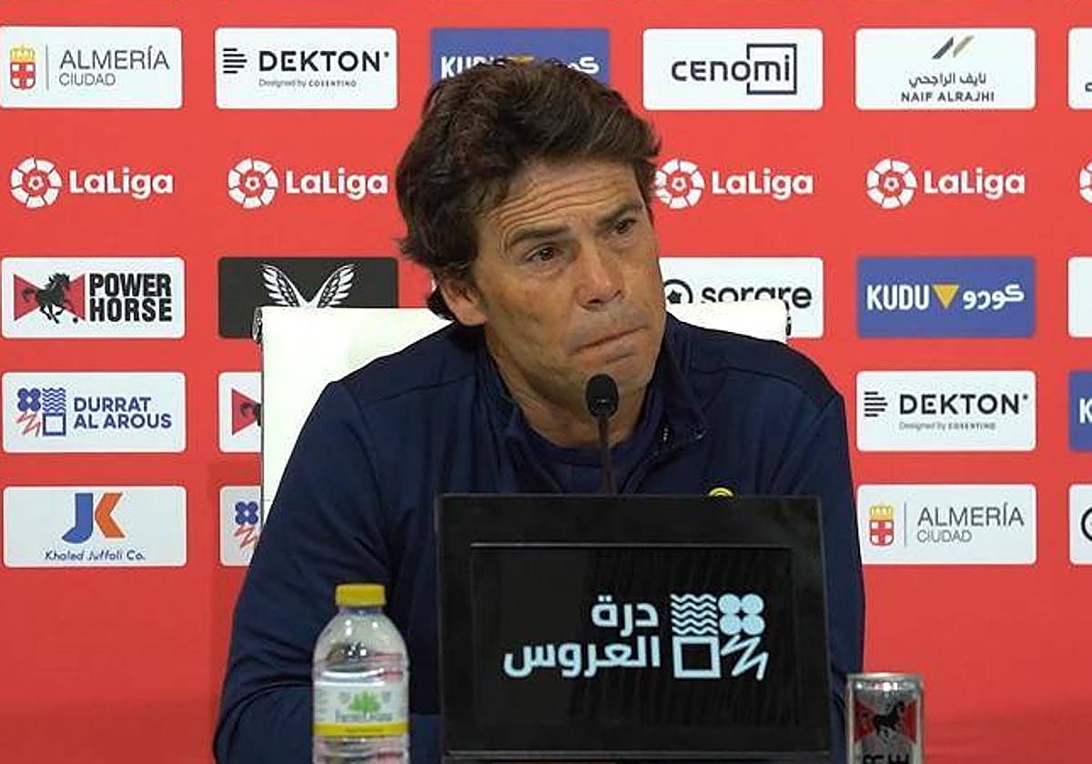 Rubi durante la rueda de prensa previa al partido frente al Cádiz.