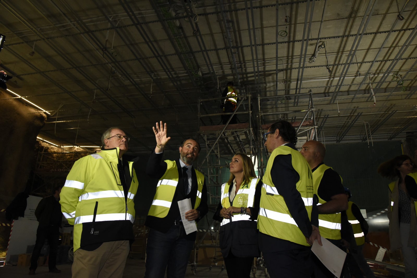 Las obras de la sala multiusos la estación Alcázar Genil del Metro finalizarán en junio