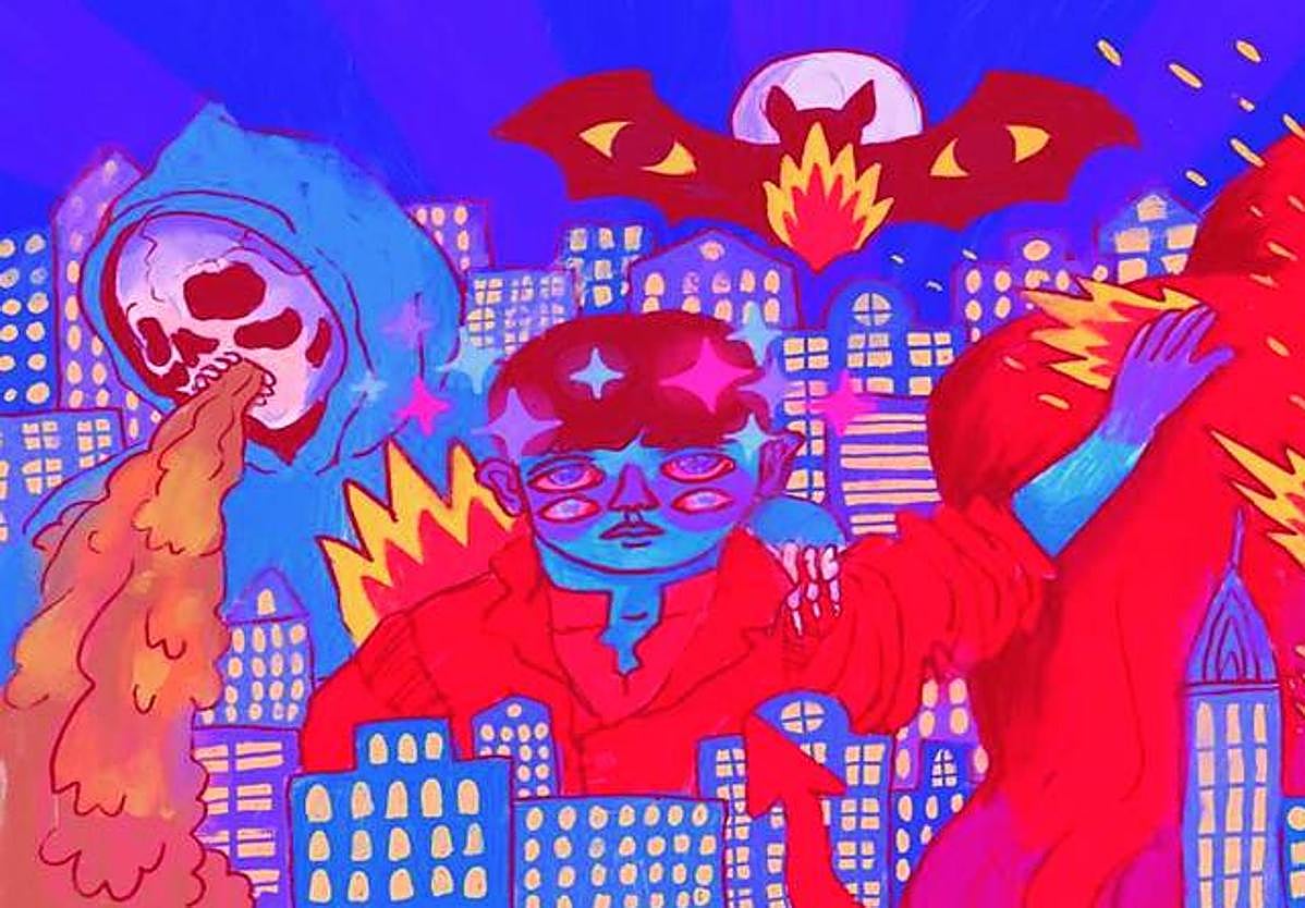 Ilustración de 'Poeta en Nueva York', de Ricardo Cavolo.