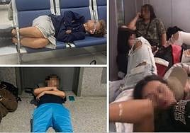 Los menores durmieron en el aeropuerto de Málaga tras cancelarles el vuelo desde Granada.
