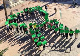 Acto celebrado en la Plaza Vieja, el pasado 4 de febrero, con motivo del Día Mundial Contra el Cáncer.