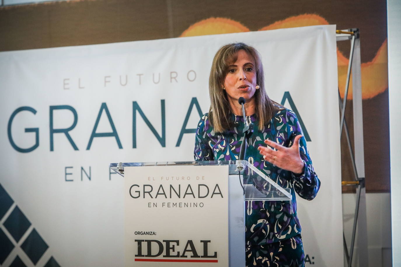 Rocío Díaz en un foro organizado pro IDEAL.