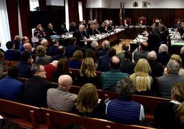 Primera sesión del juicio por el Caso Poniente en la Audiencia Provincial de Almería.