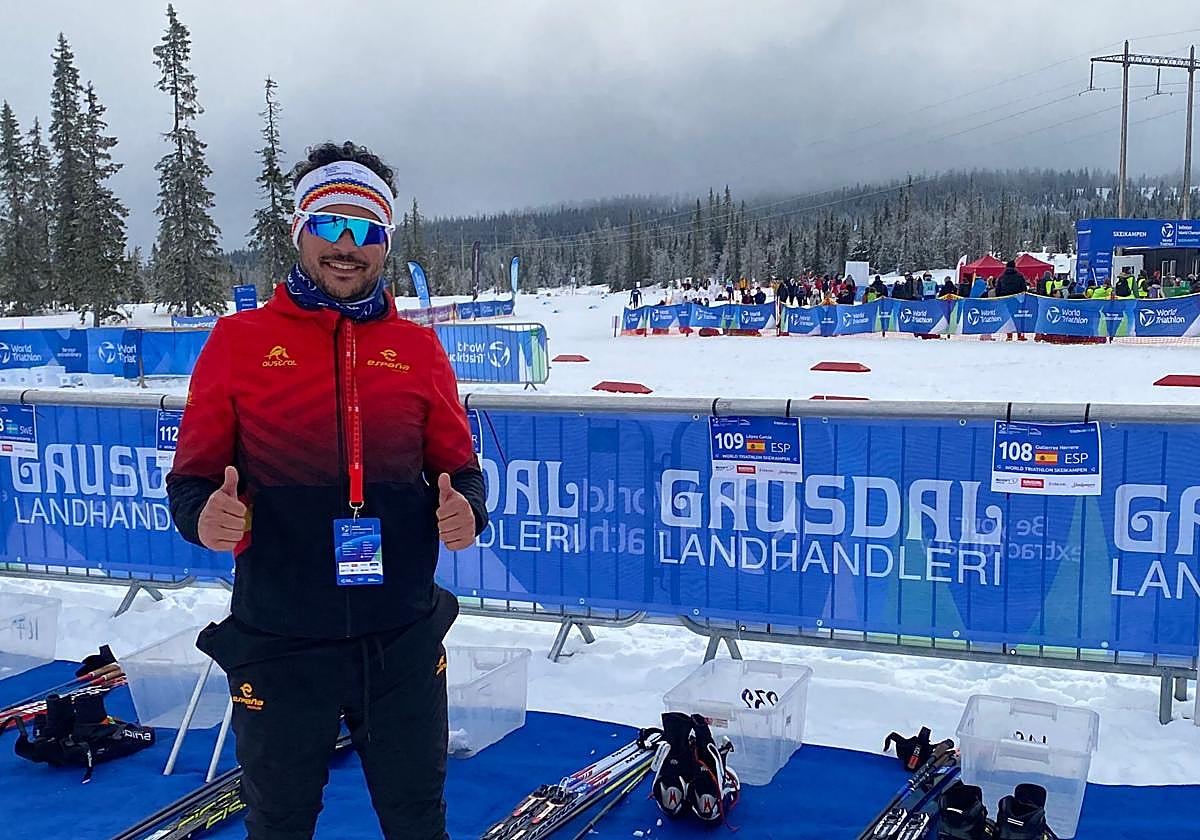 Javier López celebra el triunfo.