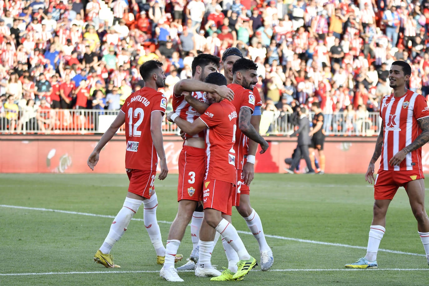 El Almería-Valencia, a pie de campo