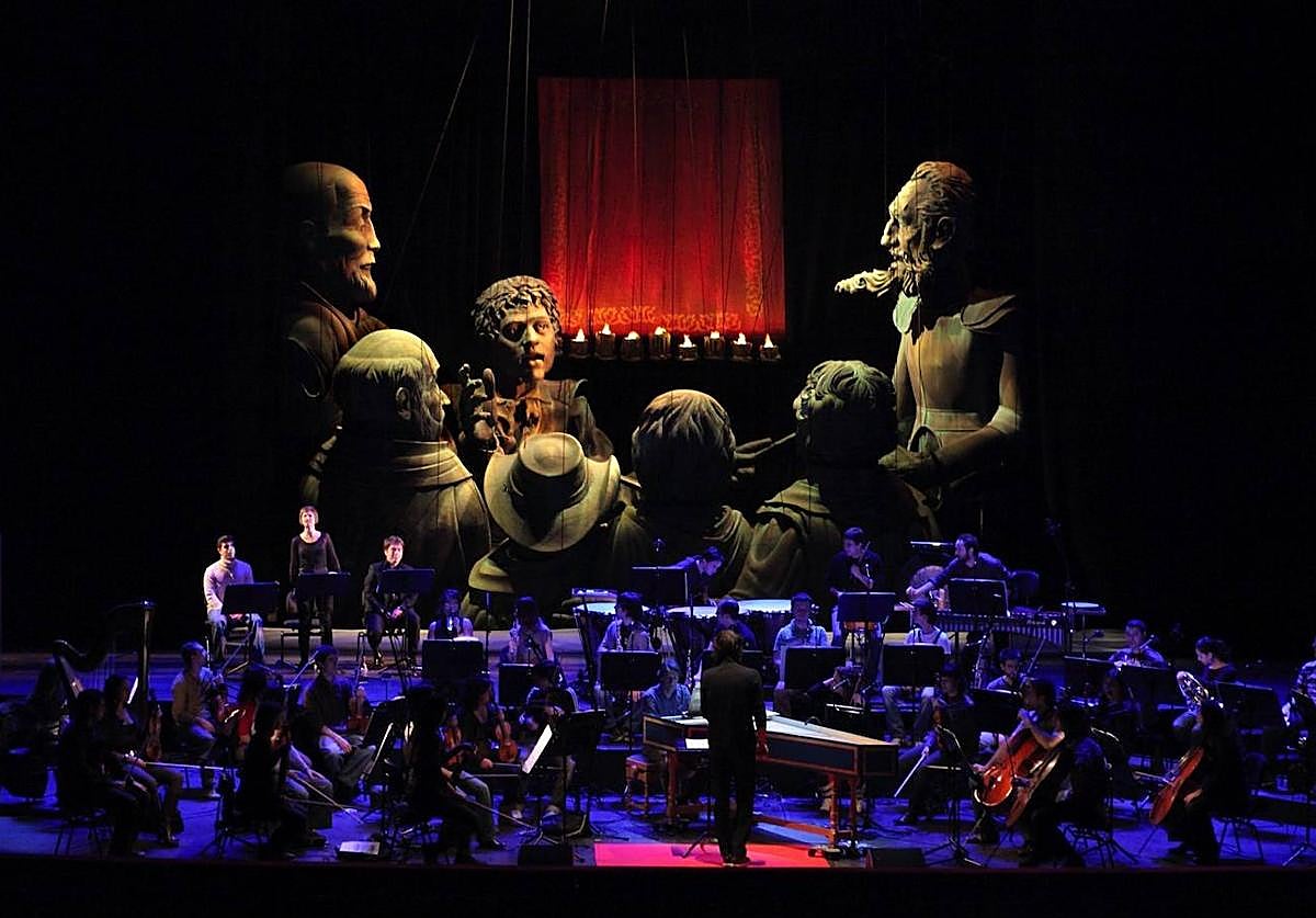 'El retablo de Maese Pedro', con la OCG, Zapico y Títeres Etcétera, uno de los espectáculos preferidos por el público abonado.