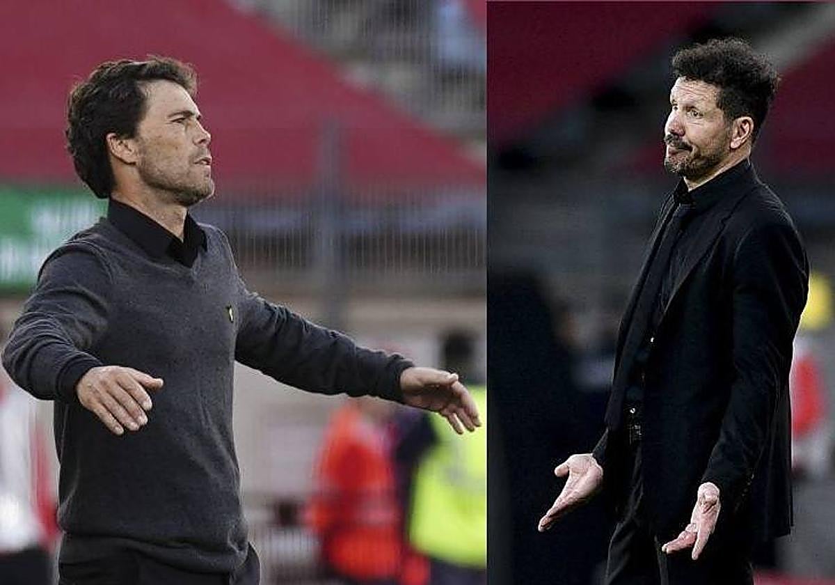 Rubi y Simeone firmaron empate en el partido de la primera vuelta en Almería.