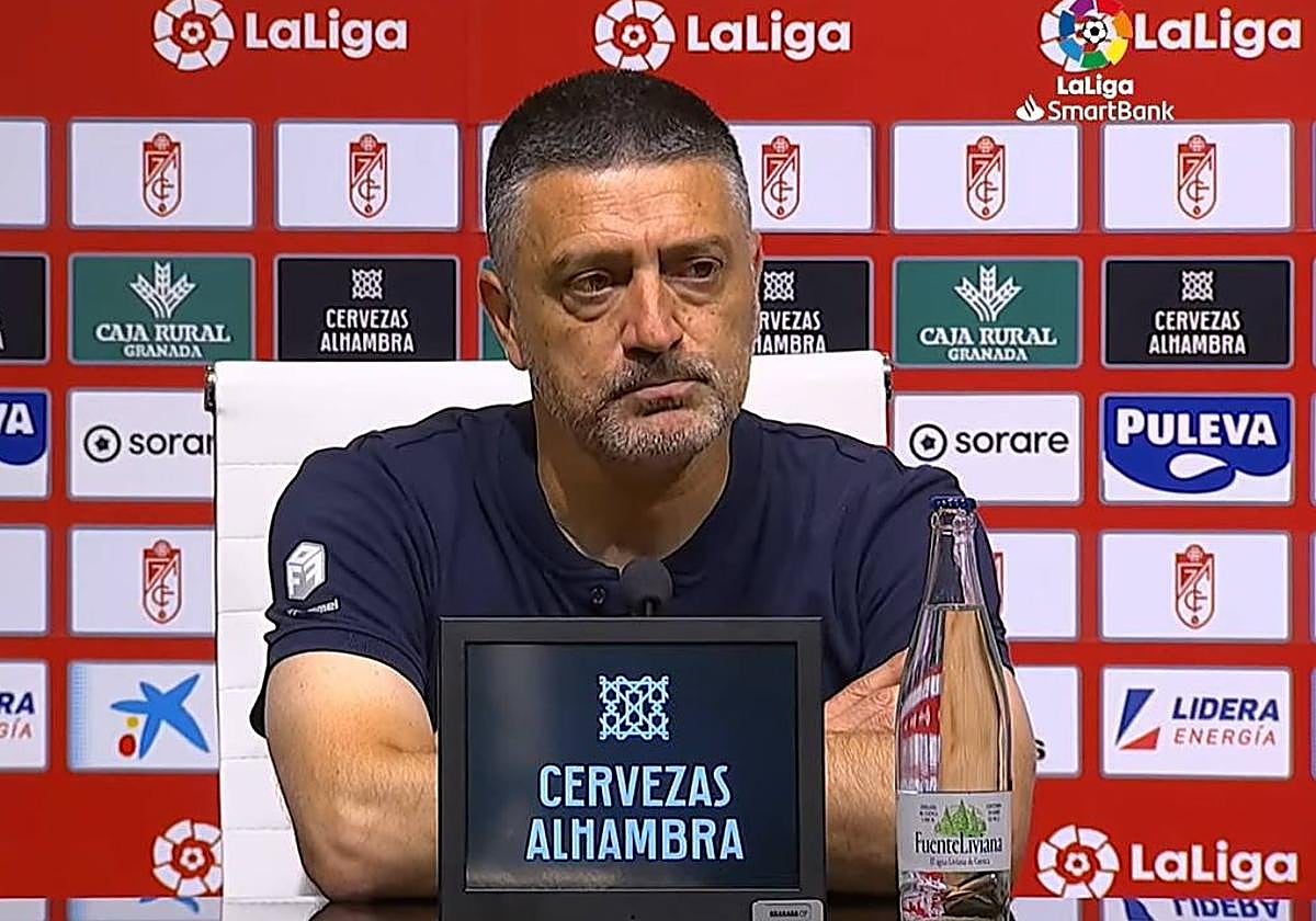 García Pimienta, durante su comparecencia.