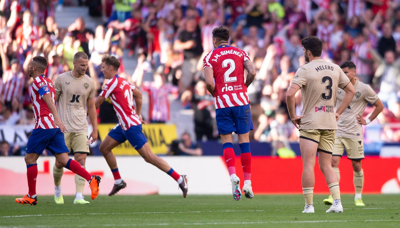 Las mejores imágenes del duelo entre Atlético y Almería