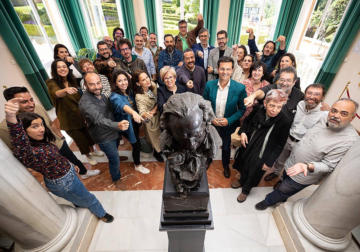 Participantes en la reunión donde se ha conformado el grupo de trabajo de los Goya.