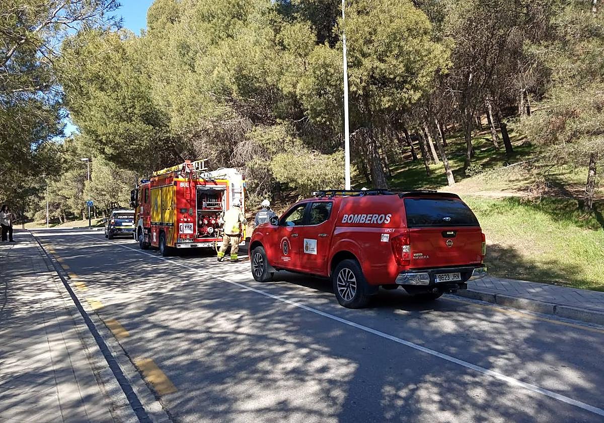 Imagen tomada por los vecinos de uno de los fuegos en San Miguel.