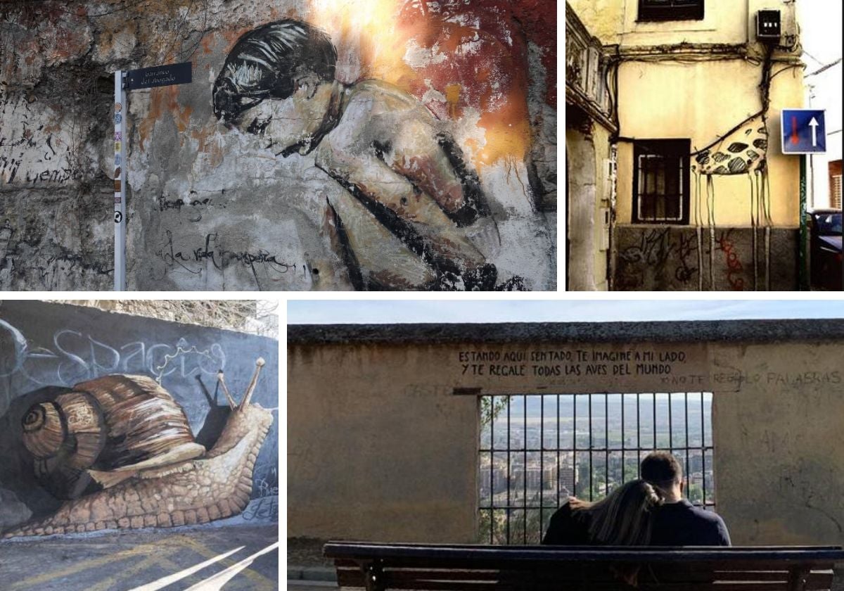 Algunos de los grafitis más señalados en la ciudad de Granada