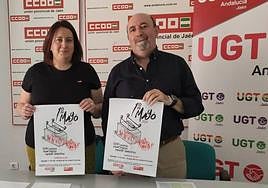 Silvia de la Torre y Manuel Salazar en la presentación del acto este miércoles.