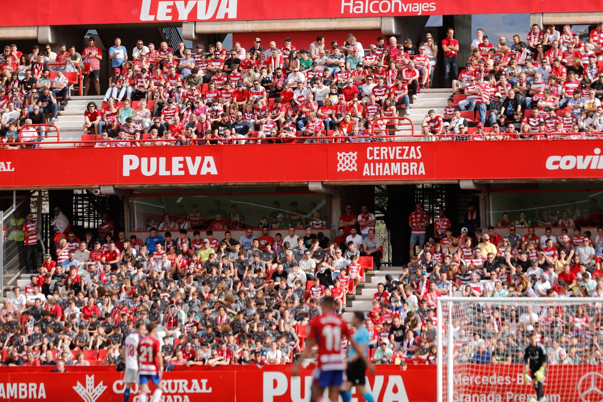 Encuéntrate en la grada en el Granada-Eibar