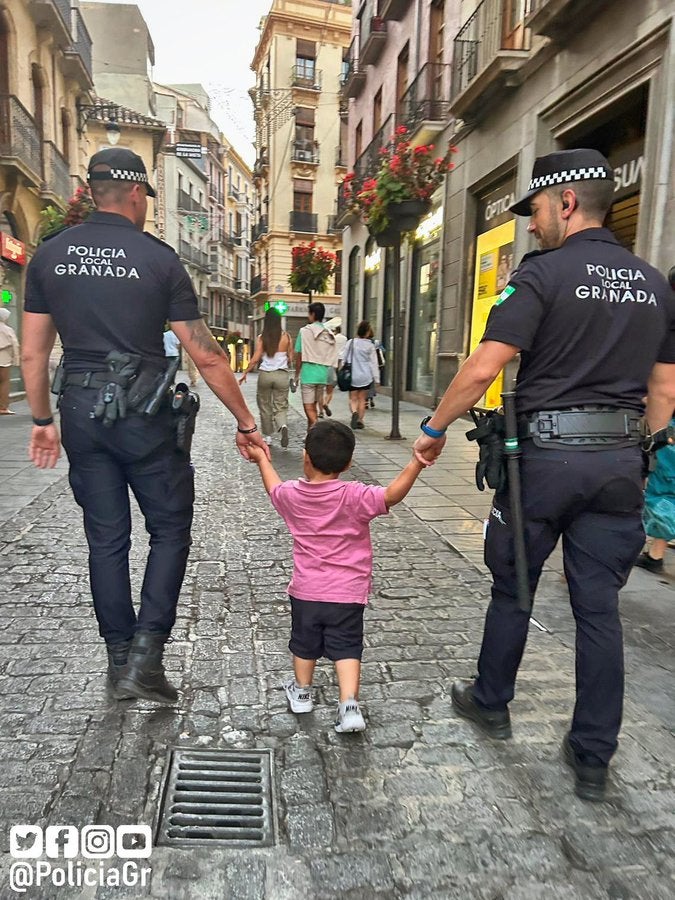 Menor encontrado por la Policía Local de Granada