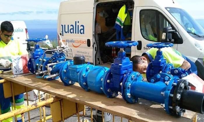 Imagen de archivo de empleados de Aqualia.