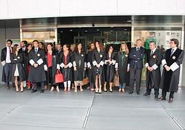 Protesta de jueces en Almería.