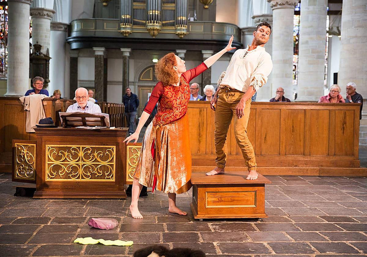 Tom Koopman, al clave, en el espectáculo familiar 'Cecilia'.