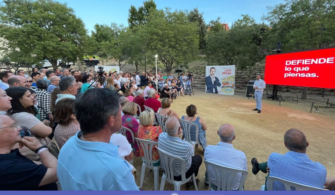 El PSOE, en las Fuentezuelas en el inicio de campaña.