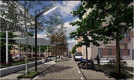 Recreación de cómo quedaría una las parcelas renovadas