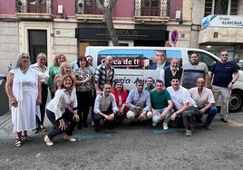 El equipo de Almería Avanza, en la tarde de ayer.