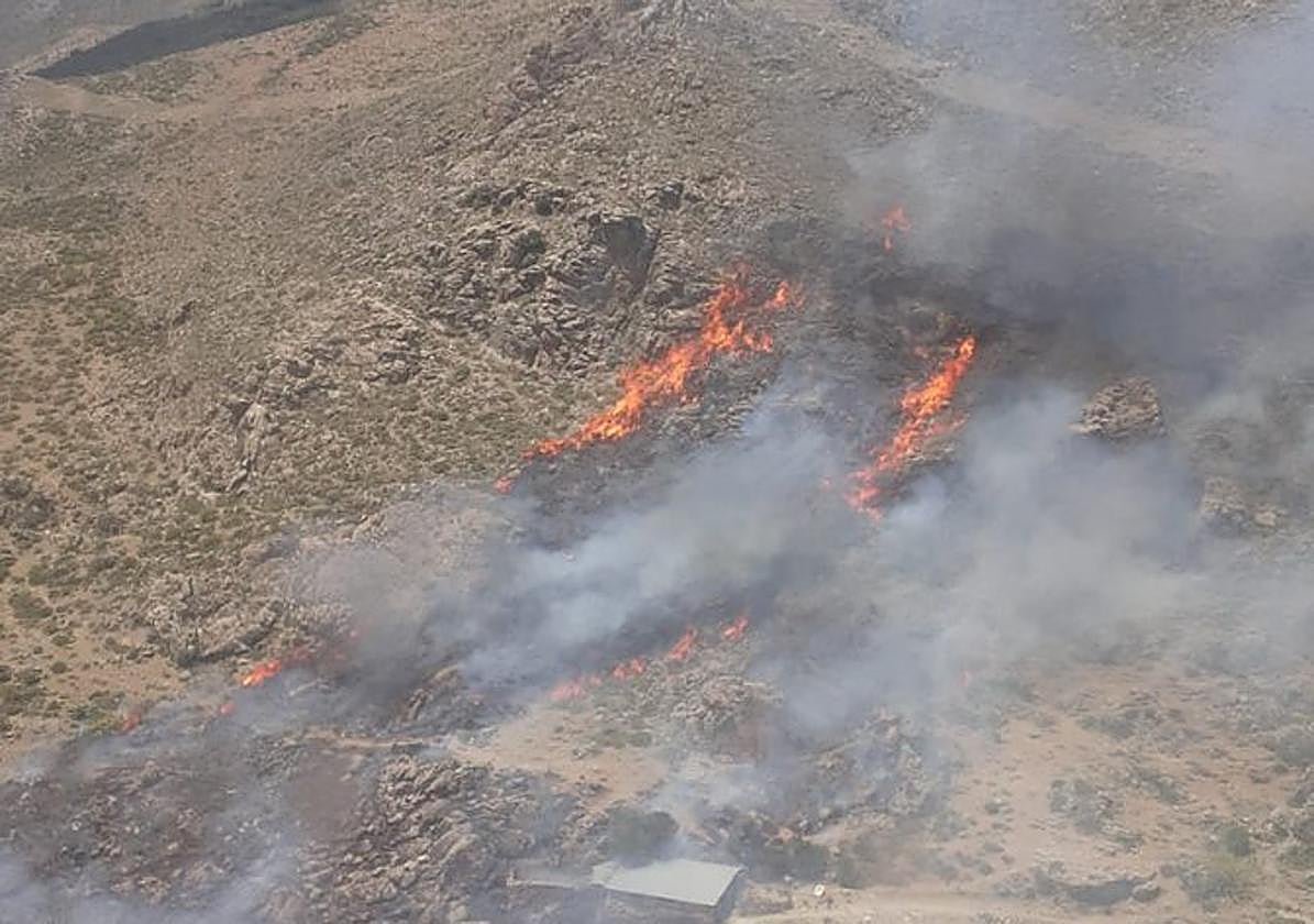 Incendio en Güejar Sierra.