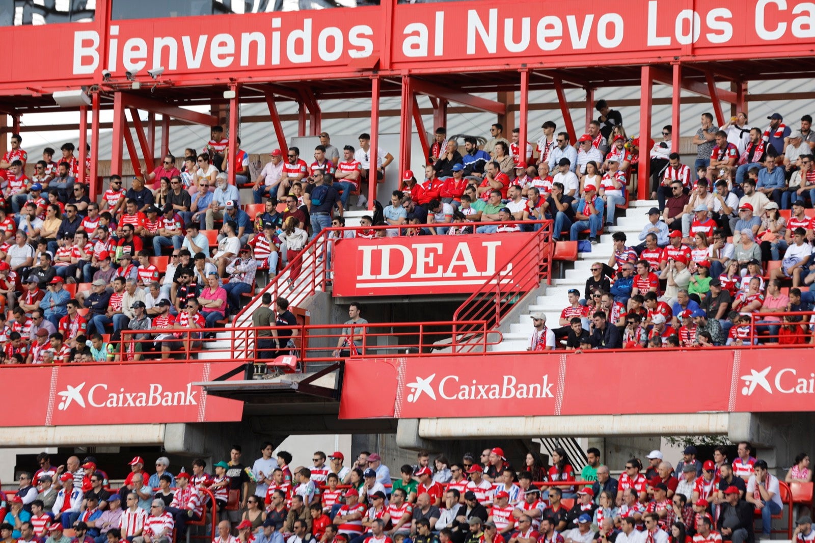 Encuéntrate en la grada en el Granada-Lugo
