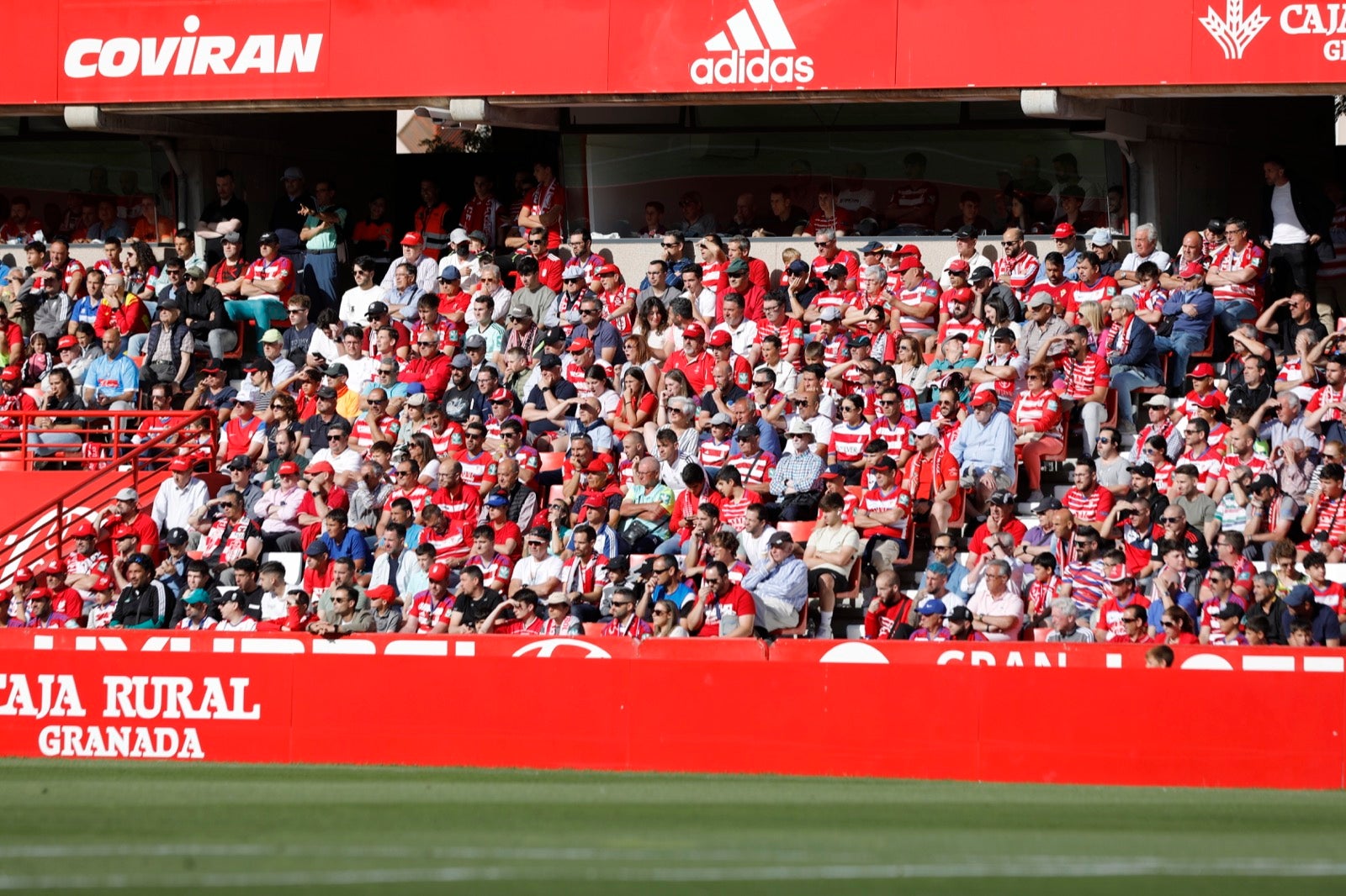 Encuéntrate en la grada en el Granada-Lugo