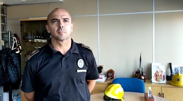 Gustavo Molino, jefe de Bomberos de Granada